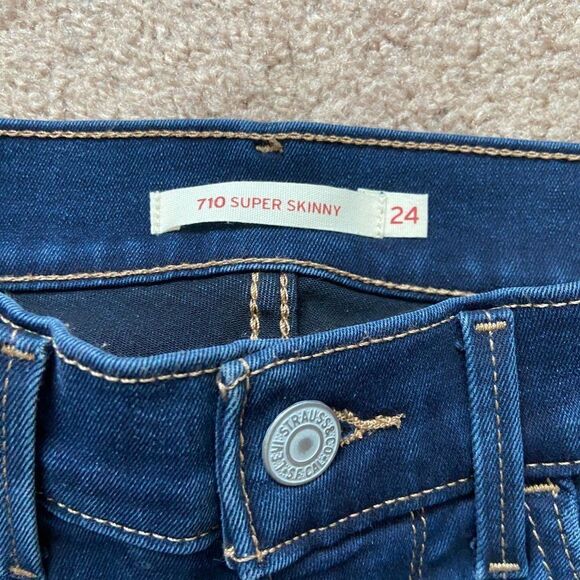 Levi's 710 Flawless Super Skinny Jeans - Majestic - Picture 3 of 4